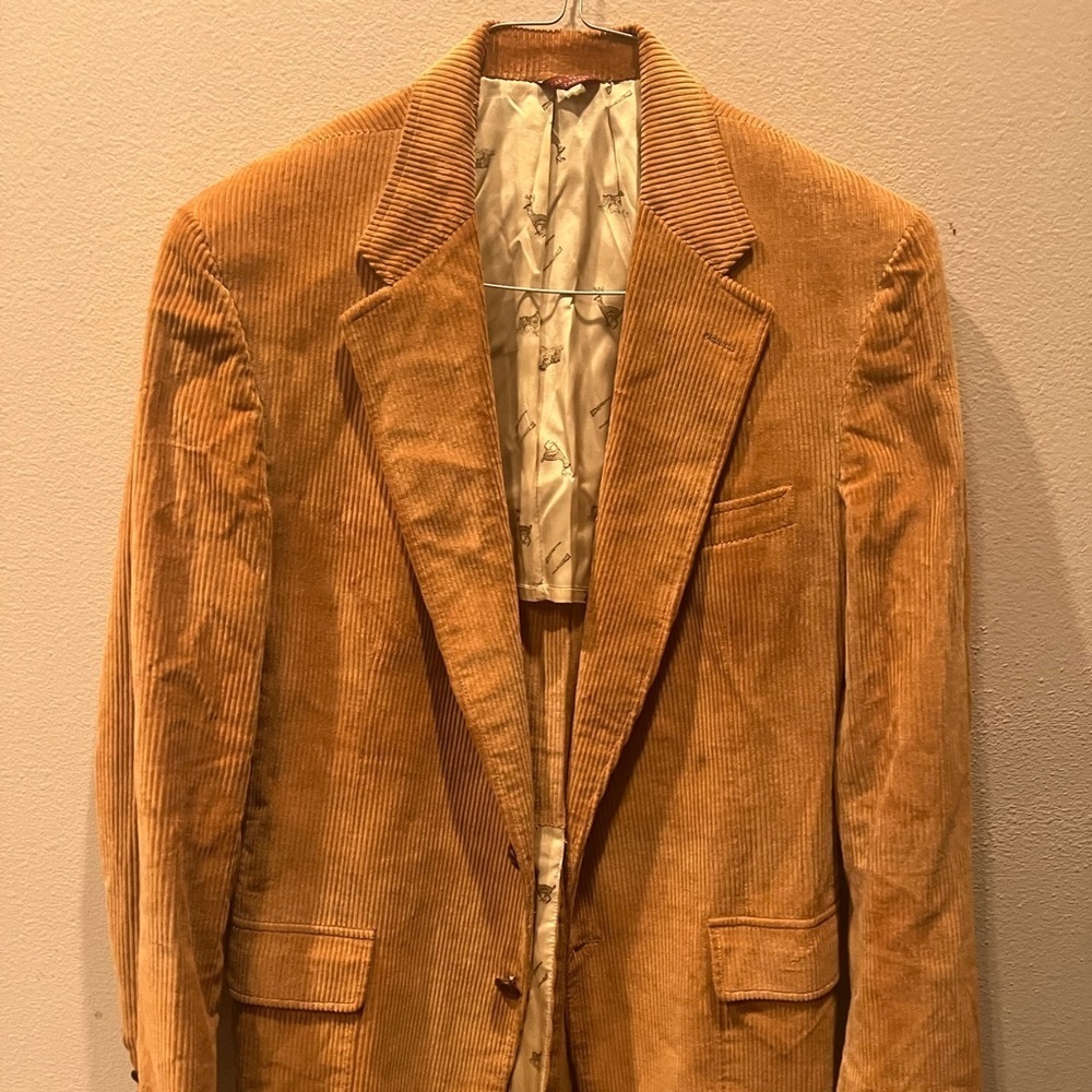 Vintage 1982 Cricketeer Men’s Corduroy Blazer Sport Coat Jacket